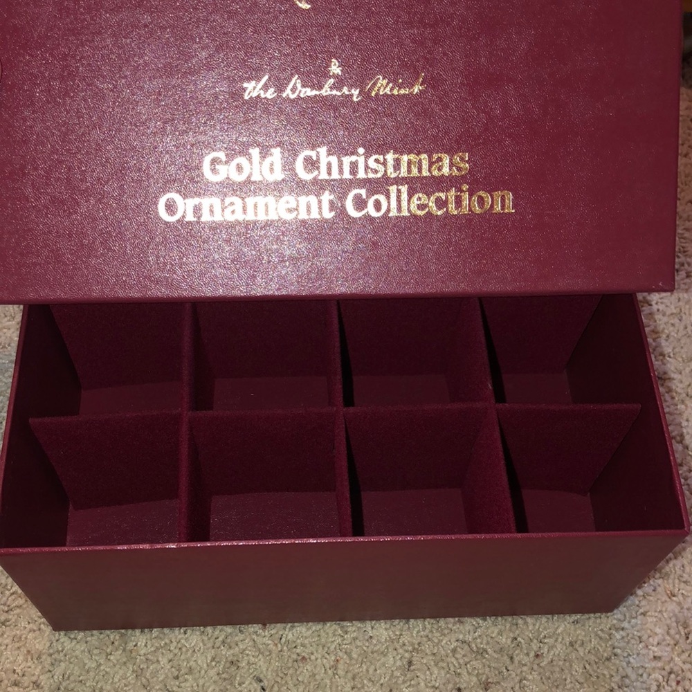 Box filled with 12 ornaments from listing
